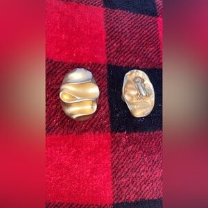 Gold Clip-On Earrings